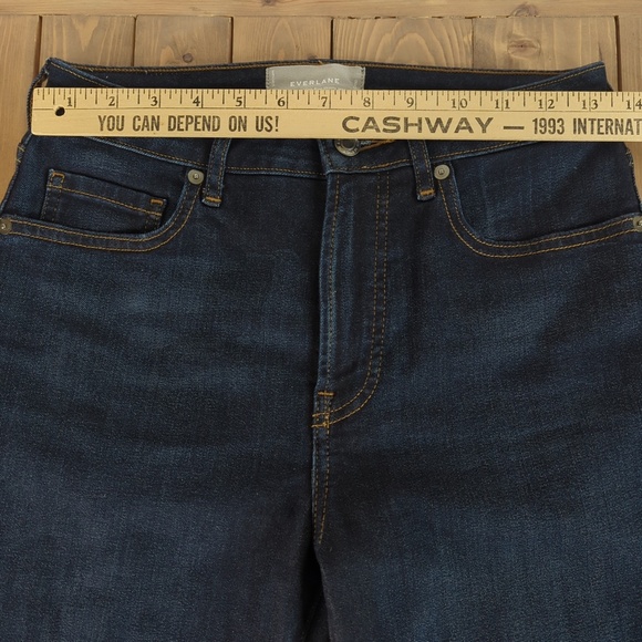 Everlane The Curvy High-Rise Crop Skinny Jean Dark Wash - Picture 7 of 12